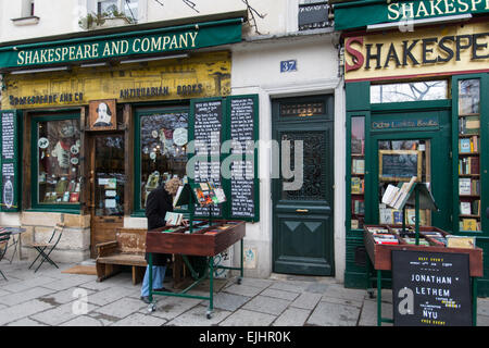 Buchhandlung Shakespeare and Company, Paris, Frankreich Stockfoto