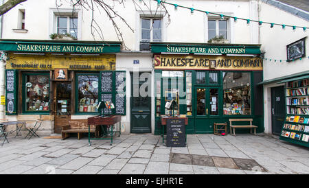 Buchhandlung Shakespeare and Company, Paris, Frankreich Stockfoto