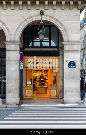 La Cure Gourmande Schoko-Laden auf der Rue de Rivoli, Paris, Frankreich Stockfoto