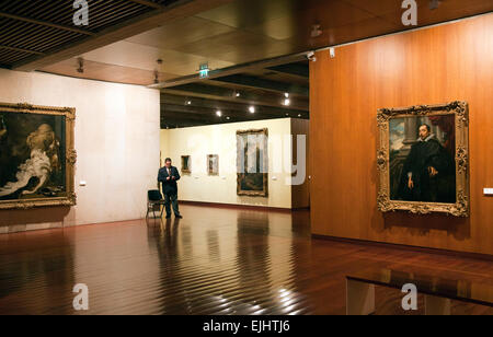 Ausstellungsräume im Museu Calouste Gulbenkian in Lissabon - Portugal Stockfoto