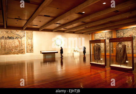 Ausstellungsräume im Museu Calouste Gulbenkian in Lissabon - Portugal Stockfoto