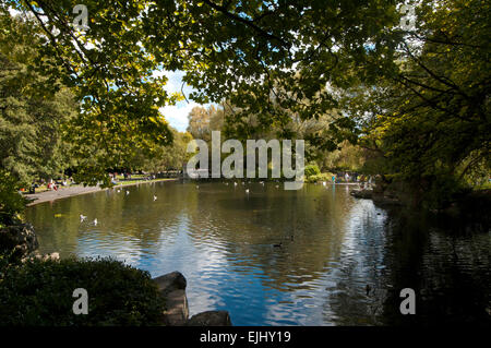 St. Stephens Green im Zentrum von Dublin, einer der größten Parks in der Stadt Stockfoto