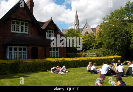 St. Stephens Green im Zentrum von Dublin, einer der größten Parks in der Stadt Stockfoto
