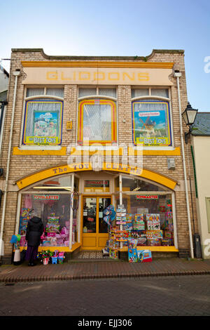 Eine traditionelle Spielzeugladen in Sidmouth, Devon, England, UK Stockfoto