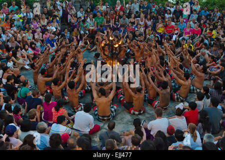 Kecak-Tanz, Insel Bali, Indonesien Stockfoto