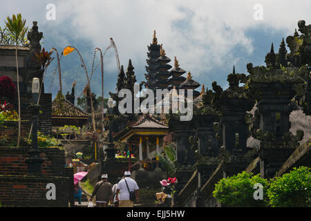 Mutter Tempel von Besakih, der wichtigste, größte und heiligste Tempel der Hindu-Religion in Bali, Indonesien Stockfoto