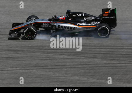 Motorsport: FIA Formula One World Championship 2015, Grand Prix von Malaysia, #27 Nico Hülkenberg (GER, Sahara Force India F1 Team) Stockfoto
