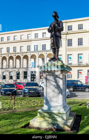 Der Burenkrieg Gedenkstätte in den Stadtgarten Büro in Cheltenham auf der Promenade Stockfoto