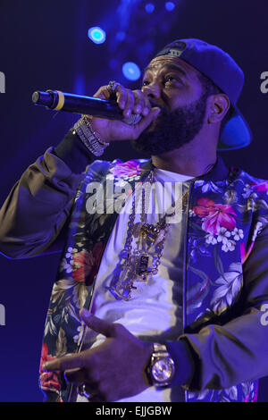 Juelz Santana, Jim Jones, Dipset und Cam'ron führen Sie während des Source360 Festivals bei Barclays Center Featuring: Dipset wo: Brooklyn, New York, USA bei: 20 Sep 2014 Stockfoto