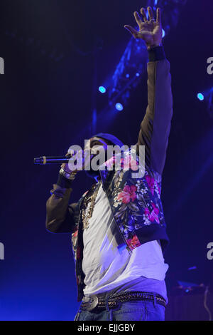 Juelz Santana, Jim Jones, Dipset und Cam'ron führen Sie während des Source360 Festivals bei Barclays Center Featuring: Jim Jones wo: Brooklyn, New York, USA bei: 20 Sep 2014 Stockfoto