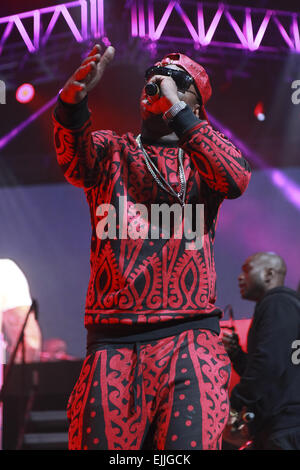 Juelz Santana, Jim Jones, Dipset und Cam'ron führen Sie während des Source360 Festivals bei Barclays Center Featuring: Cam'Ron wo: Brooklyn, New York, USA bei: 20 Sep 2014 Stockfoto