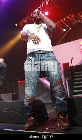 Juelz Santana, Jim Jones, Dipset und Cam'ron führen Sie während des Source360 Festivals bei Barclays Center Featuring: Jim Jones wo: Brooklyn, New York, USA bei: 20 Sep 2014 Stockfoto