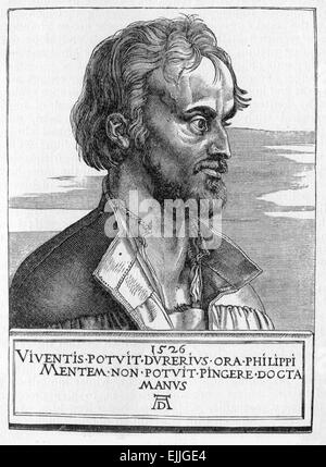 Philipp Melanchthon (16 Februar 1497 – 19 April 1560), geboren, Philipp Schwartzerdt, ein deutscher Reformator und Mitarbeiter Stockfoto