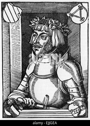 Ulrich von Hutten (21 April 1488 – 29 August 1523) war ein deutscher Gelehrter, Dichter und reformer Stockfoto