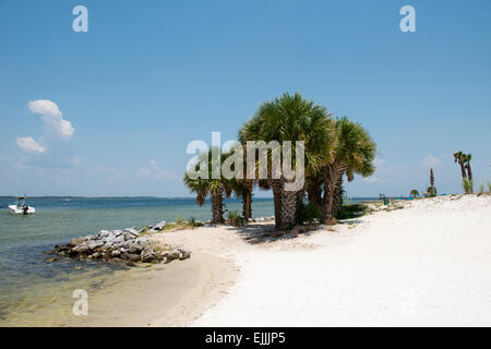 Küste Blick auf Escambia Bay Pensacola Beach Florida Stockfoto