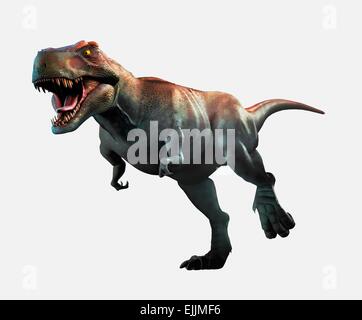 Tyrannosaurus Rex-Kunstwerk. Dieser Dinosaurier lebten vor etwa 70 Millionen Jahren bis das Aussterben in Nordamerika und Asien Stockfoto