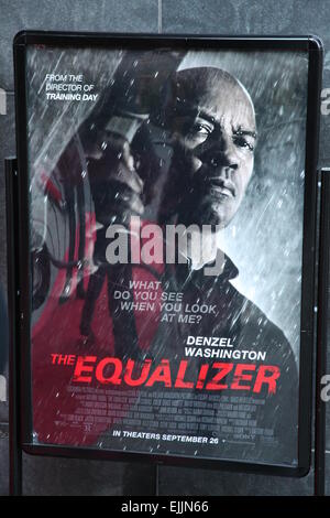 IMAX-Erlebnis-Sondervorstellung "The Equalizer" bei AMC Lincoln Square - Ankünfte Featuring: Atmosphäre wo: New York City, New York, USA bei: 22 Sep 2014 Stockfoto