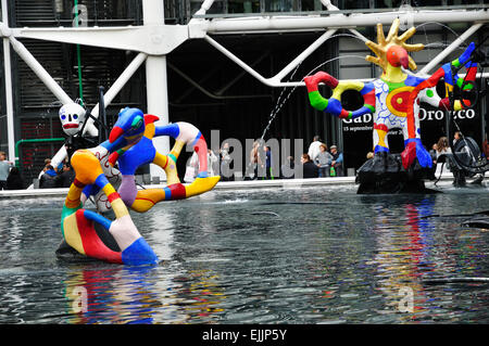 Paris. Strawinsky-Brunnen Stockfoto