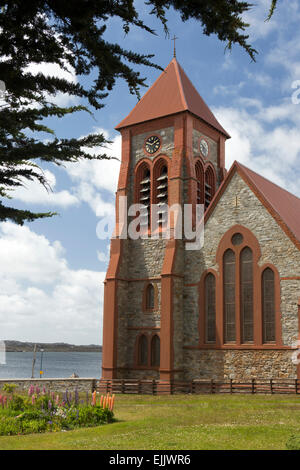 Falkland, Port Stanley, Ross, Straße, Christ Church Cathedral Stockfoto