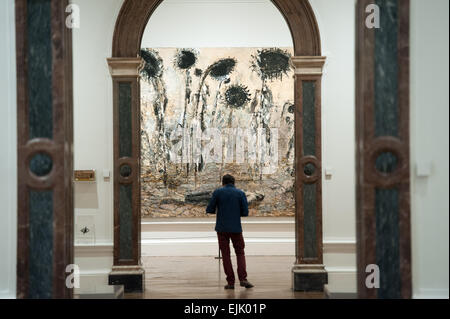 Anselm Kiefer-Ausstellung an der Royal Academy of Arts - Vorschau mit drücken: Ansicht wo: London, Vereinigtes Königreich bei: 23 Sep 2014 Stockfoto