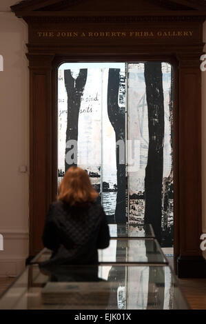 Anselm Kiefer-Ausstellung an der Royal Academy of Arts - Vorschau mit drücken: Ansicht wo: London, Vereinigtes Königreich bei: 23 Sep 2014 Stockfoto