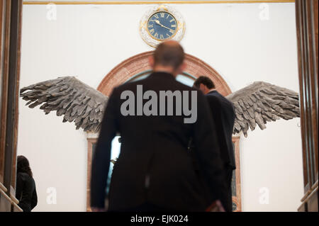 Anselm Kiefer-Ausstellung an der Royal Academy of Arts - Vorschau mit drücken: Ansicht wo: London, Vereinigtes Königreich bei: 23 Sep 2014 Stockfoto