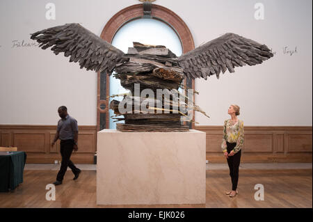 Anselm Kiefer-Ausstellung an der Royal Academy of Arts - Vorschau mit drücken: Ansicht wo: London, Vereinigtes Königreich bei: 23 Sep 2014 Stockfoto