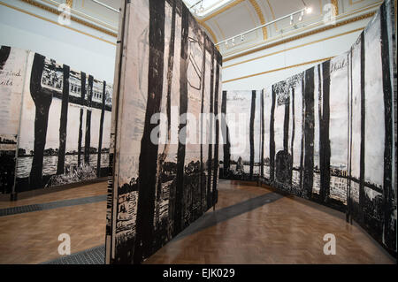 Anselm Kiefer-Ausstellung an der Royal Academy of Arts - Vorschau mit drücken: Ansicht wo: London, Vereinigtes Königreich bei: 23 Sep 2014 Stockfoto