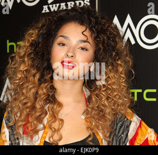 Die Nominierungen für den MOBO Awards 2014 bei Ronnie Scott Soho mit: Ella Eyre wo: London, Vereinigtes Königreich bei: 23 Sep 2014 Stockfoto