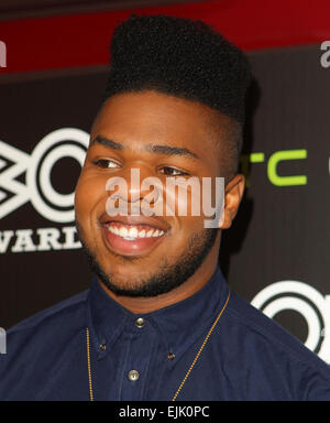 Die Nominierungen für den MOBO Awards 2014 bei Ronnie Scott Soho mit: MNEK wo: London, Vereinigtes Königreich bei: 23 Sep 2014 Stockfoto