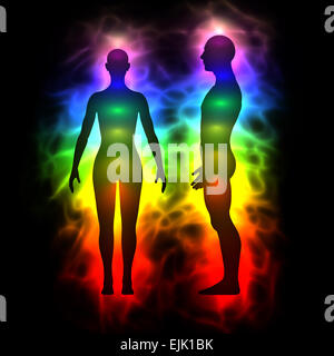 Heilende Energie, außersinnliche Wahrnehmung, aura Stockfoto