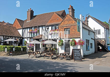 Shere White Horse Pub, Surrey, England, Stockfoto