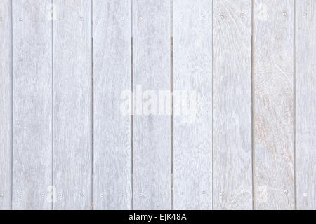 Weiß getünchte alte verwitterte Holz Holz Textur Hintergrundmuster Stockfoto