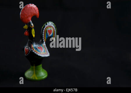 Portugal-Tourismus-Symbol, der Hahn von Barcelos (Galo de Barcelos) Stockfoto