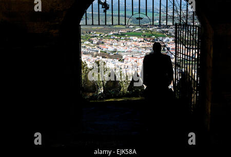 Almodovar Schloss ist eine militärische Festung bauen ursprünglich von den Arabern im Jahre 740 genommen einen Vorteil eines alten Gebäudes der primi Stockfoto