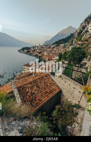 Limone Sul Garda - Stadt am Lago di Garda, Italien Stockfoto