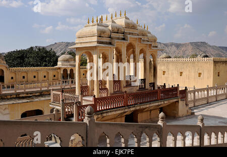 Palast der Winde (Hindi Übersetzung), Jaipur, Hawa Mahal, Rajasthan, Indien Stockfoto