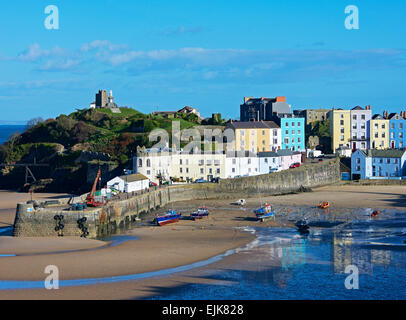 Der Hafen, Tenby, Pembrokeshire, Wales UK Stockfoto