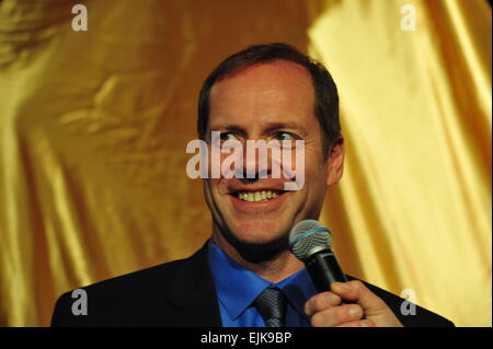 Eröffnungsfeier des Grand Départ Tour de France 2015 in Utrecht mit Tour-Direktor Christian Prudhomme. Nur zur redaktionellen Verwendung. Stockfoto