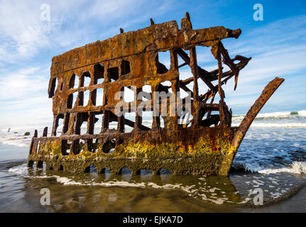 Peter Iredale Schiffswrack - Küste von Oregon Stockfoto