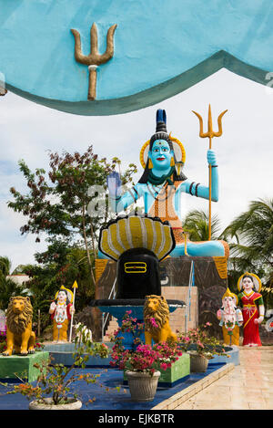 Hindustani Tempel am Weg Naar Zee, Paramaribo, Suriname Stockfoto