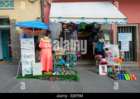 Geschenk-Shop Riomaggiore Cinque Terre Italien italienische Riviera Ligurien Europa Ligurischen Meer Stockfoto