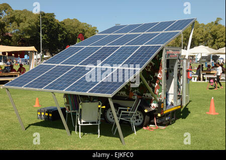 Solar-Panel-display Stockfoto