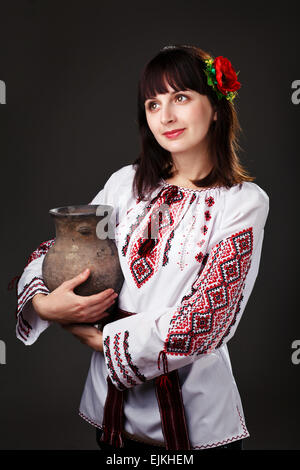 schöne Mädchen in Tracht Stockfoto