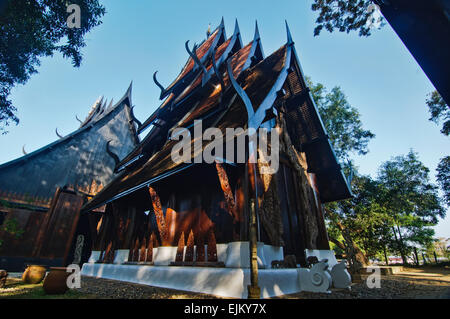 Baan Daam Museum, Black House oder Black Tempel in der Provinz Chiang Rai, Thailand Stockfoto