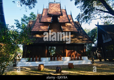 Baan Daam Museum, Black House oder Black Tempel in der Provinz Chiang Rai, Thailand Stockfoto