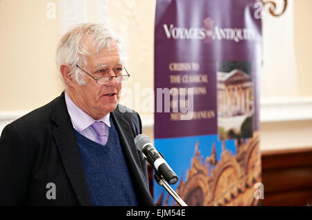 Richard Ingrams an literarischen Oldie Mittagessen 17.04.2012 Stockfoto