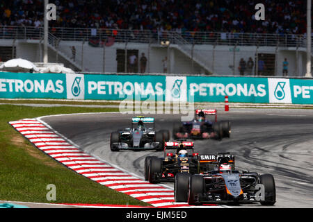 Motorsport: FIA Formula One World Championship 2015, Grand Prix von Malaysia, #27 Nico Hülkenberg (GER, Sahara Force India F1 Team) Stockfoto