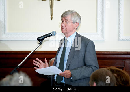 Piers Paul Read an literarischen Oldie Mittagessen 18.09.12 Stockfoto