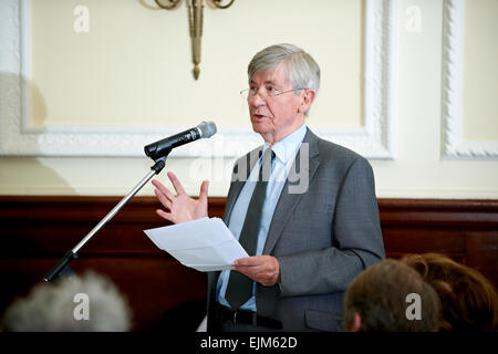 Piers Paul Read an literarischen Oldie Mittagessen 18.09.12 Stockfoto